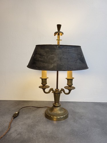Lampe bouillote bronze abat - bouillote, en