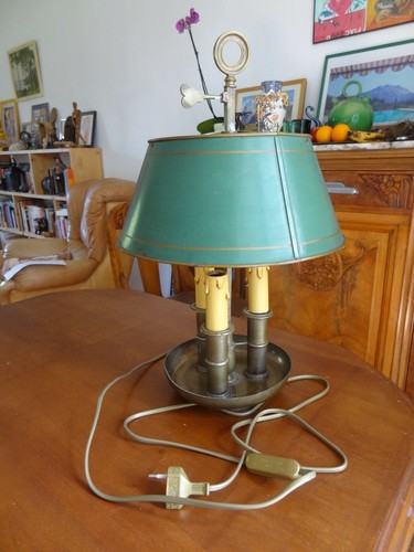 Ancienne lampe bouillotte - lampe, et